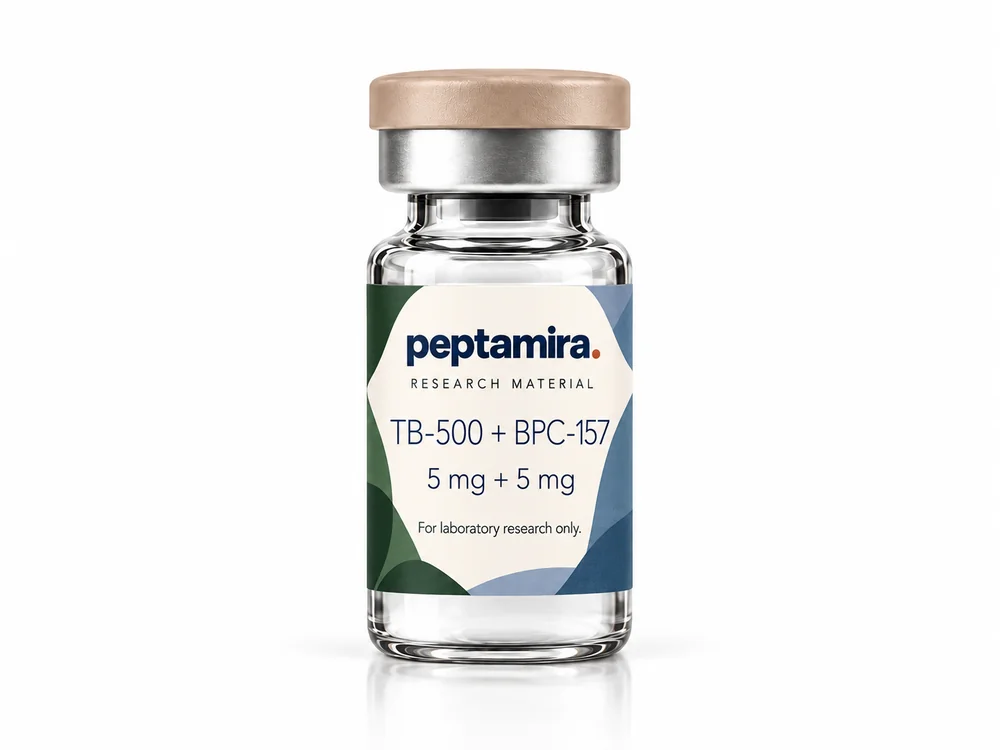 Peptamira TB-500 + BPC-157 5 mg + 5 mg research vial